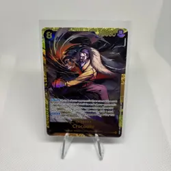 One Piece Crocodile OP14-120 SEC Gold Foil The Azure Sea’s Seven - Image 1