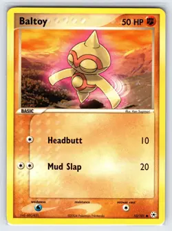Baltoy 53/101 EX Hidden Legends Pokemon Card Non Holo Common - Nm - Image 1