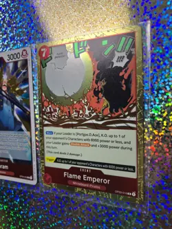 One Piece Card Game Foil: OP04-002 Igaran; OP03-003 Izo; OP03-016 Flame Emperor - Image 3