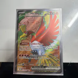 Pokemon TCG Ethan's Ho-Oh EX 209/182 IR SV Destined Rivals Holo Rare Card - Image 1