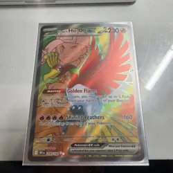 Pokemon TCG Ethan's Ho-Oh EX 209/182 IR SV Destined Rivals Holo Rare Card - Image 3
