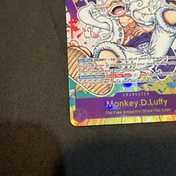 Bandai One Piece Card Game Monkey D. Luffy OP05-119 Alt Art Holo SEC 10/12000 - Image 2