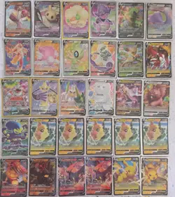 Pokemon TCG 69 Card V Lot Full Art Rares Including Pikachu, Celebi, and more - Image 1