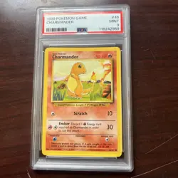 PSA 9 Charmander 46/102 - Base Set 1999 - Pokemon Card - MINT - Image 1
