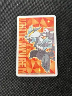 Meloetta 7 Heart Pokemon 2012 playing card White Kyurem Back Nintendo - Image 2