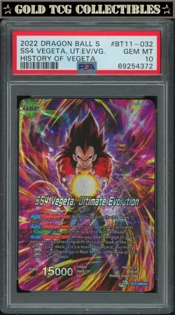 PSA 10 ⭐SS4 Vegeta Ultimate Evolution History Promo Card Super DBS DBZ Z Heroes - Image 1