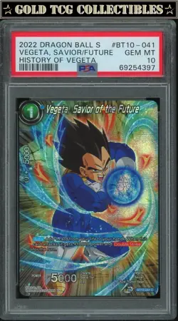 PSA 10 ⭐ Vegeta Savior of the Future History Promo Card Super DBS DBZ Z Heroes - Image 1