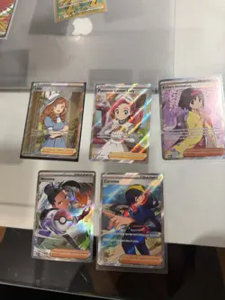 Pokemon TCG Lot Of 5 “Lady” Trainer Cards (5) - Image 1