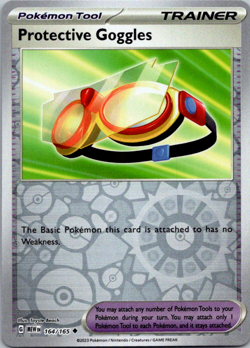 Protective Goggles 164/165 REVERSE HOLO NM Scarlet & Violet 151 Pokemon Card - Image 1