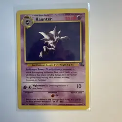 Haunter - 21/62 - Pokemon Fossil Unlimited Rare Card WOTC NM - Image 1