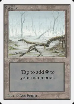 Swamp (#294) Unlimited Edition MP MTG - Image 1