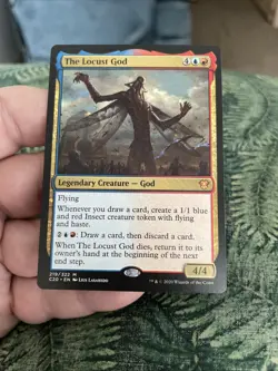 MTG Magic the Gathering The Locust God (219/355) Commander 2020 NM - Image 1
