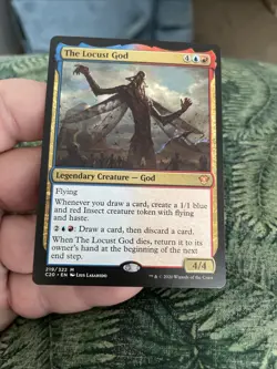 MTG Magic the Gathering The Locust God (219/355) Commander 2020 NM - Image 2