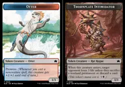 Otter (0025) // Thornplate Intimidator (0016) Double-Sided Token - Foil - Bloomb - Image 1