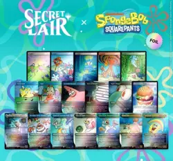 MTG SpongeBob SquarePants Secret Lair Rainbow Foil Sealed Bundle - Image 1