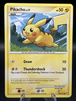 2009 Pokemon Pikachu #120/147 Supreme Victors Set Non Holo Pokemon TCG - Image 1