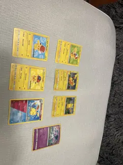 Pokemon TCG 7 Card Lot - Pikachu, Ash's Pikachu, Azumarill, Ponyta - Basic - Image 2