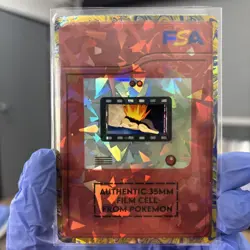 Cyndaquil Authentic Film Cell FSA Promo Pokemon Movie 2000 Frame Holo Rare - Image 1