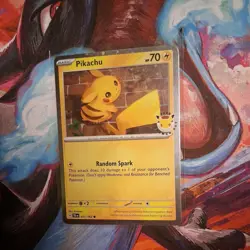 Pokemon TCG Pokemon Day 2026 30th Anniversary Stamped Pikachu Cosmos Holo And... - Image 1