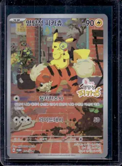 2023 Pokemon SV Black Star Promos KR Detective Pikachu #051/SV-P - Image 1