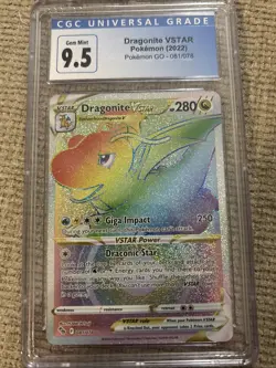 Dragonite VSTAR (Secret) 081/078 Pokemon GO Holo CGC 9.5 - Image 1