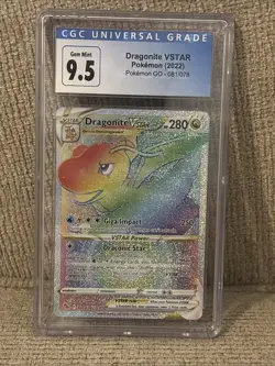 Dragonite VSTAR (Secret) 081/078 Pokemon GO Holo CGC 9.5 - Image 2