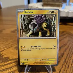 Pokemon Raikou - (Cosmos Holo) 048/132 Me01: Mega Evolution Promo SWIRL!!! - Image 1