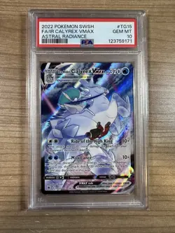 Ice Rider Calyrex Vmax 2022 Pokemon Astral Radiance Full Art #TG15 PSA 10 - Image 1
