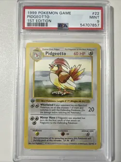 Pokemon PSA 9 1st Edition Pidgeotto 022/102 Base Set (Shadowless) - Image 1