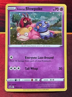 Galarian Slowpoke - SWSH126 - Pokemon SWSH Black Star Cosmos Holo Promo - NM - Image 1