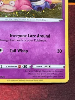 Galarian Slowpoke - SWSH126 - Pokemon SWSH Black Star Cosmos Holo Promo - NM - Image 5