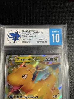 Pokemon TCG Dragonite VSTAR Card 050/078 Pokemon Go TFG 10b - Image 2
