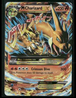 2014 Pokemon Flashfire M Charizard EX #13/106 Holo MP - Image 1