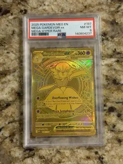2025 POKEMON MEGA EVOLUTION - MEG EN #187/132 GARDEVOIR EX HYPER RARE PSA 8 - Image 1