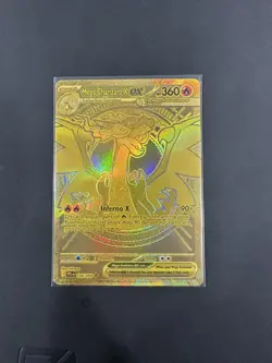 🔥 Mega Charizard X ex Gold 130/094 – Phantasmal Flames Pokemon TCG | Ultra Rare - Image 1
