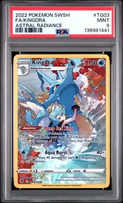 Fa/Kingdra Pokemon Sword & Shield Astral Radiance TG03 NM PSA 9 - Image 1
