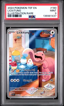 Lickitung Pokemon Tef En-Temporal Forces 180 NM PSA 9 - Image 1