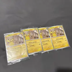 Pokemon Pikachu At The Museum x Natural History London Jumbo Card - Sealed x4 - Image 4