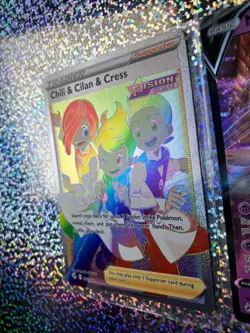 Pokemon TCG: 060/159 Mew V; Rainbow Rare 273/264 Chili & Cilan & Cress - Image 5