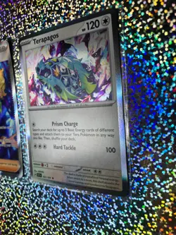 Pokemon TCG: Surging Sparks Rare Holo 161/191 Terapagos; Full Art 163/142 Briar - Image 3