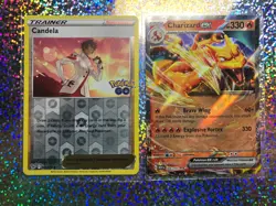 Pokemon TCG: 151 Set 006/165 Charizard ex; Reverse Holo 065/078 Candela - Image 1