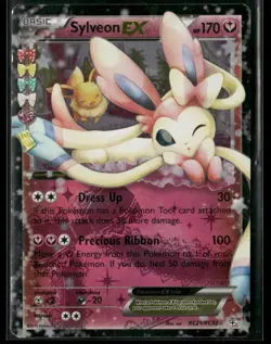 2016 Pokemon Generations: Radian Collection Sylveon EX #RC21/RC32 LP - Image 1