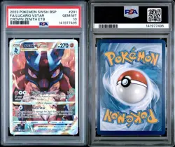 2023 Pokemon Crown Zenith ETB Promo Lucario VSTAR SWSH291 PSA 10 Gem Mint - Image 3