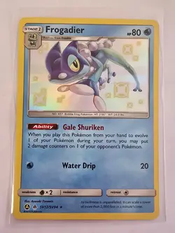 Frogadier SV12/SV94 Rare Shiny Hidden Fates Shiny Vault Pokemon NM - Image 1