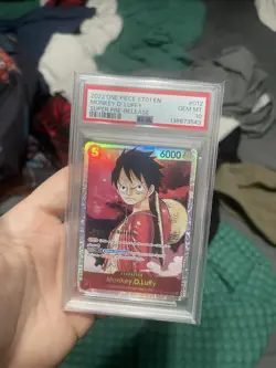 Monkey.D.Luffy (012) Super Pre-Release Starter Deck (ST01-012) - PSA 10 - Image 1