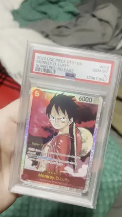 Monkey.D.Luffy (012) Super Pre-Release Starter Deck (ST01-012) - PSA 10 - Image 2