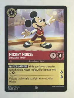 MICKEY MOUSE Enthusiastic Dancer - 2025 Disney Lorcana TCG - Image 1