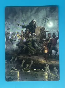 Mtg Foundations Blasphemous Edict Art Card (35/54) Art Series: Gold Stamped - Image 1