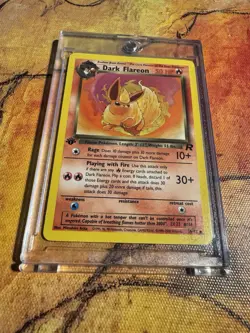 1st Edition Team Rocket Dark Flareon | 35/82 | Vintage Pokemon Card - Image 1