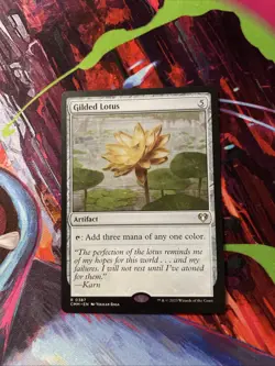 Gilded Lotus Artifact Command Masters Rare Card Magic The Gathering NM MTG - Image 1